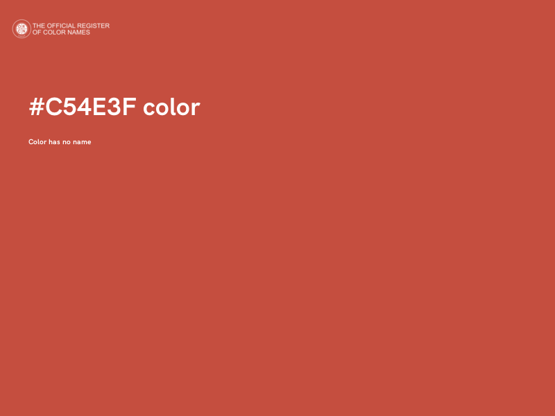 #C54E3F color image