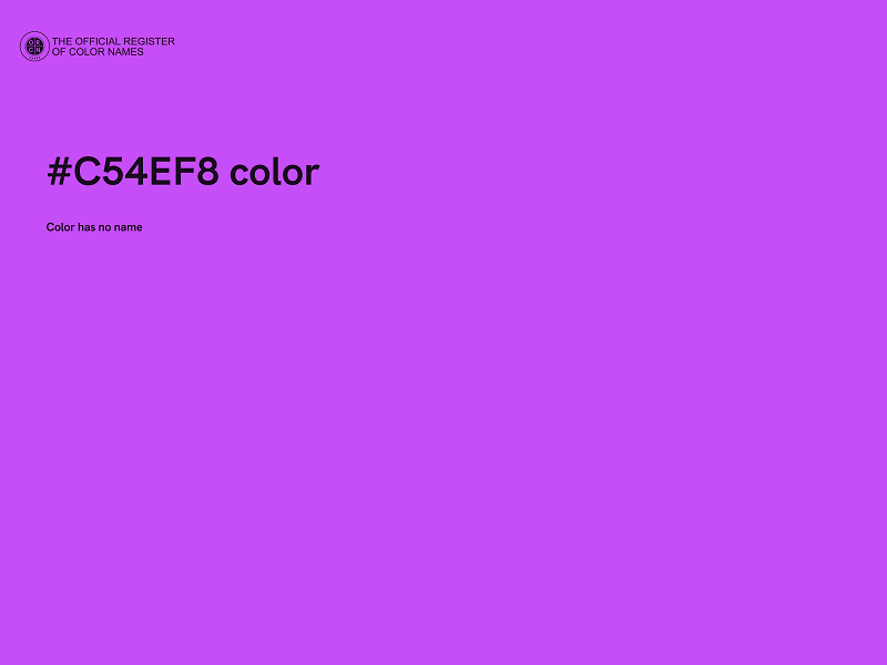 #C54EF8 color image