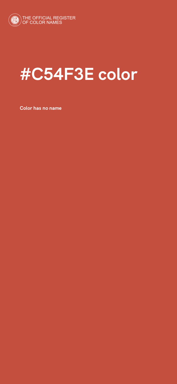 #C54F3E color image