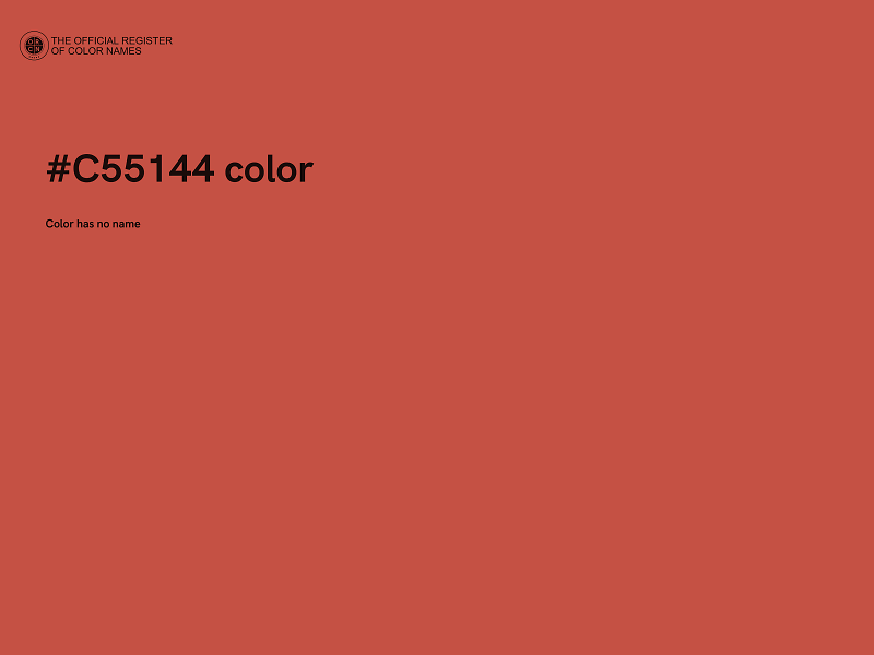 #C55144 color image