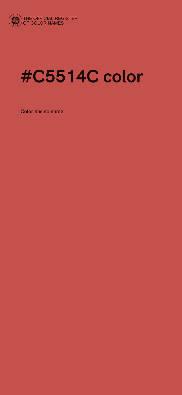 #C5514C color image