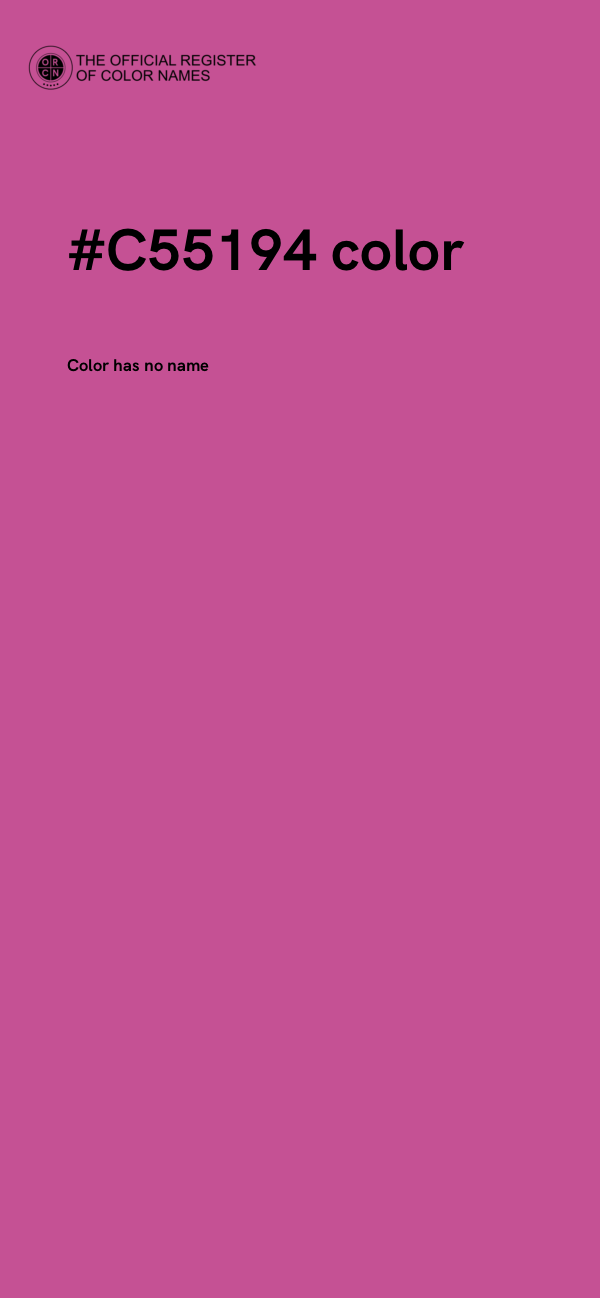 #C55194 color image