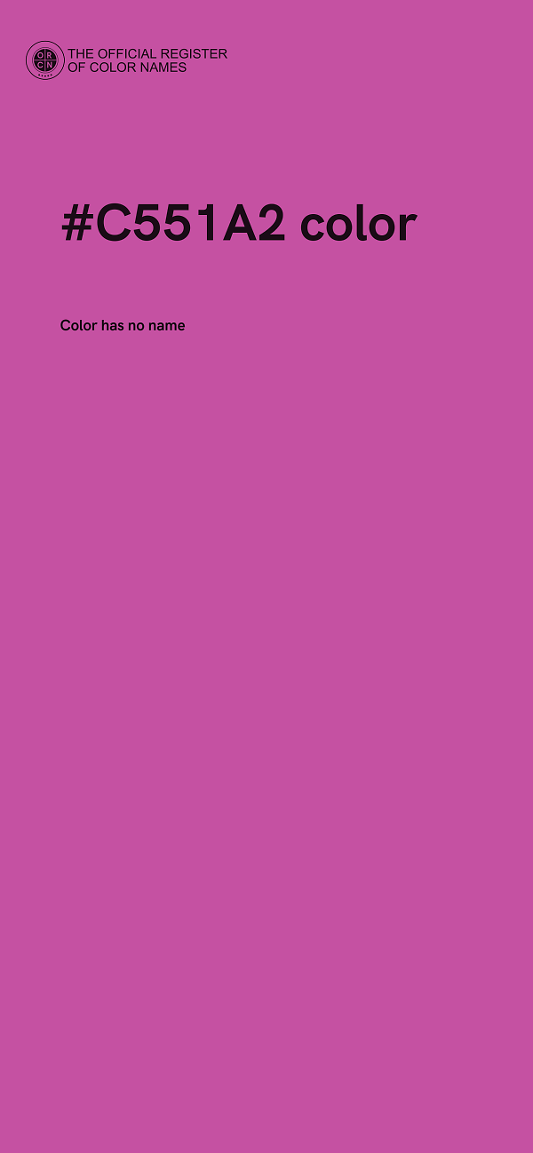 #C551A2 color image