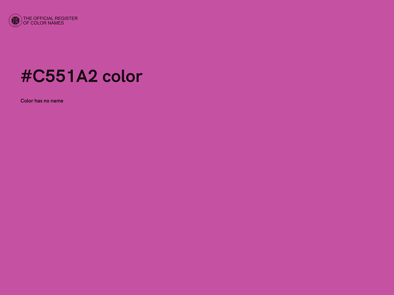 #C551A2 color image