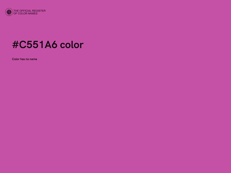 #C551A6 color image