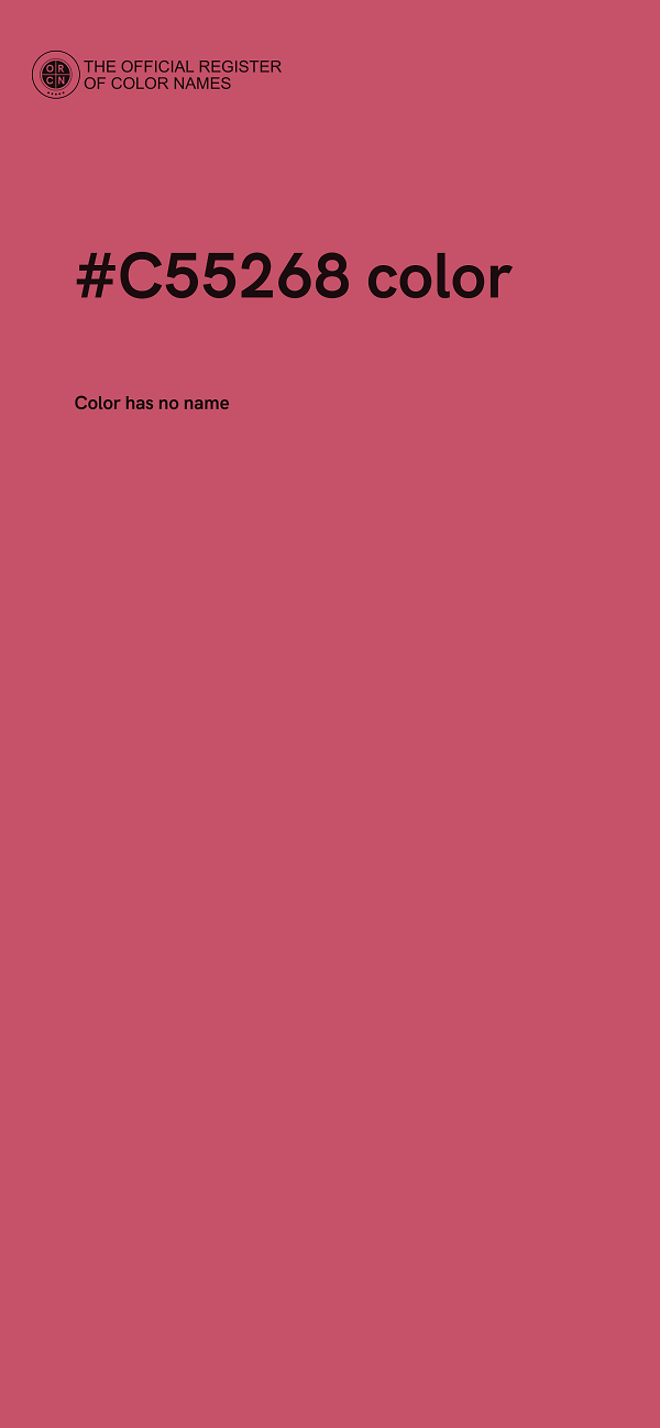 #C55268 color image
