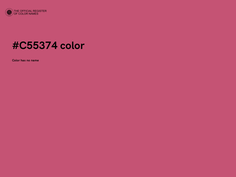 #C55374 color image