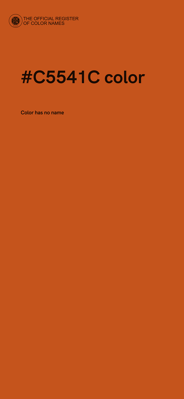 #C5541C color image