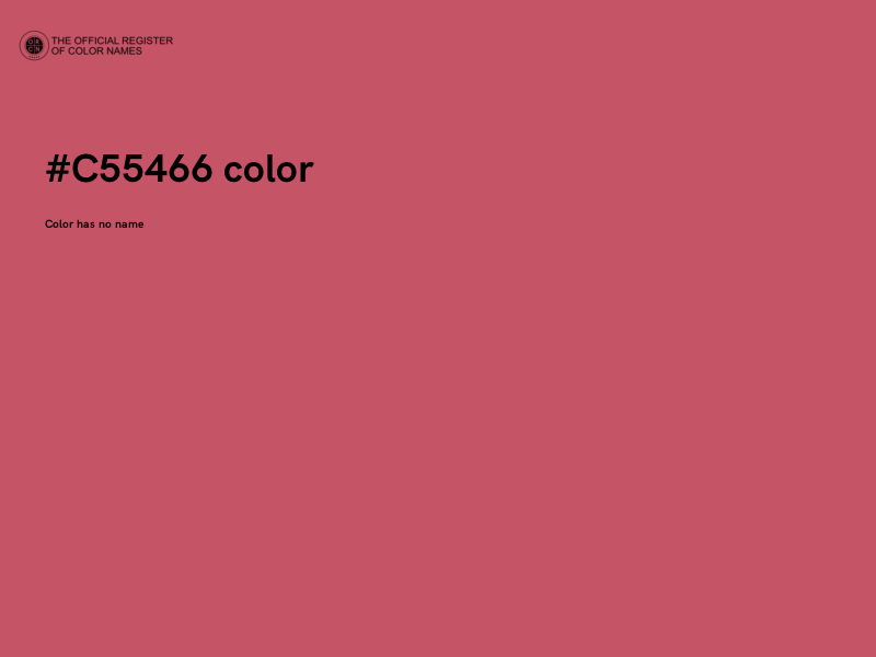 #C55466 color image