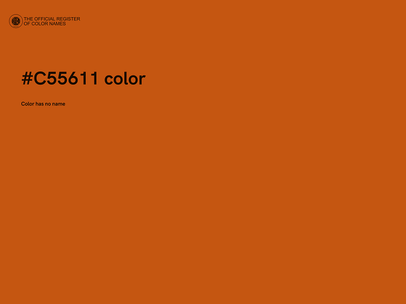 #C55611 color image