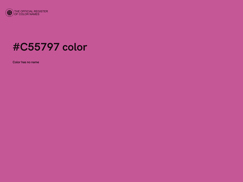 #C55797 color image