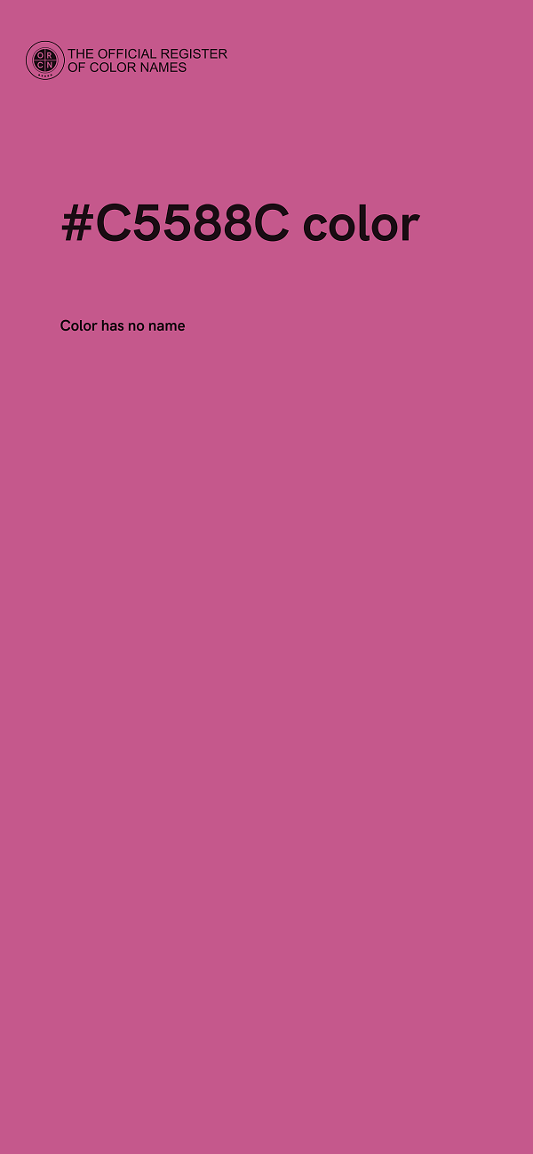 #C5588C color image