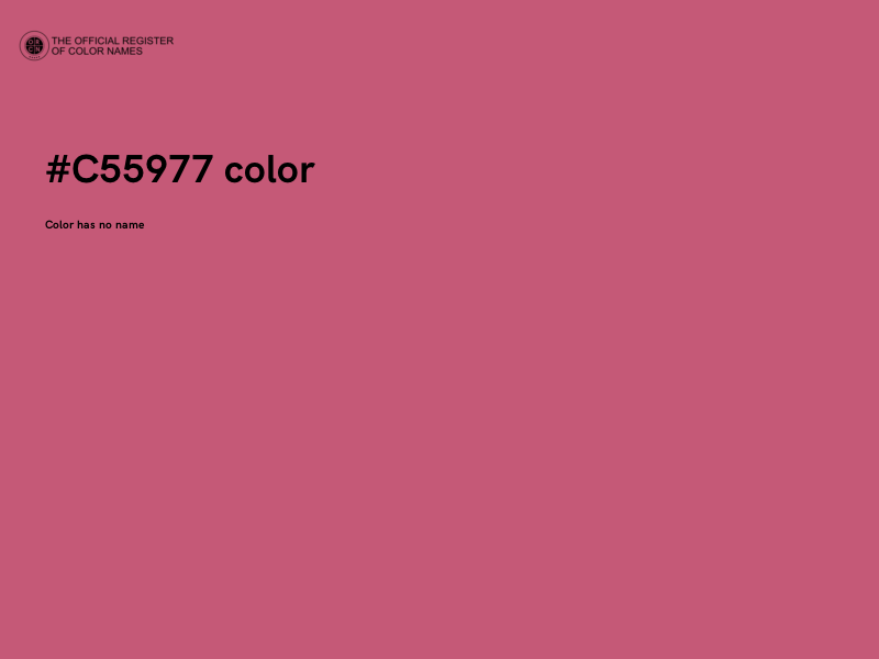 #C55977 color image