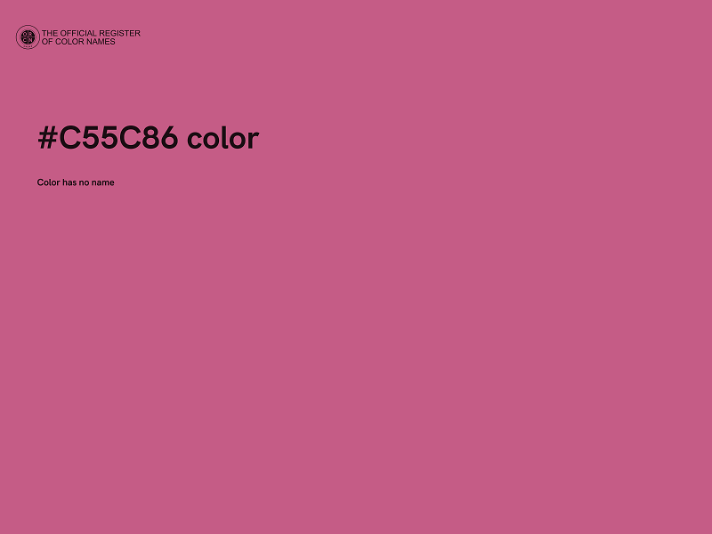 #C55C86 color image