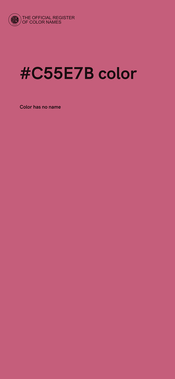 #C55E7B color image