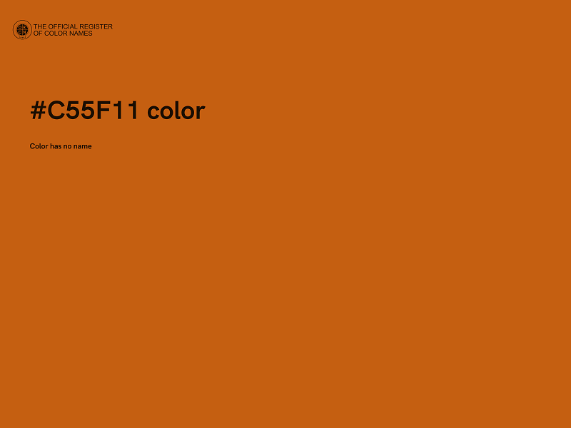 #C55F11 color image