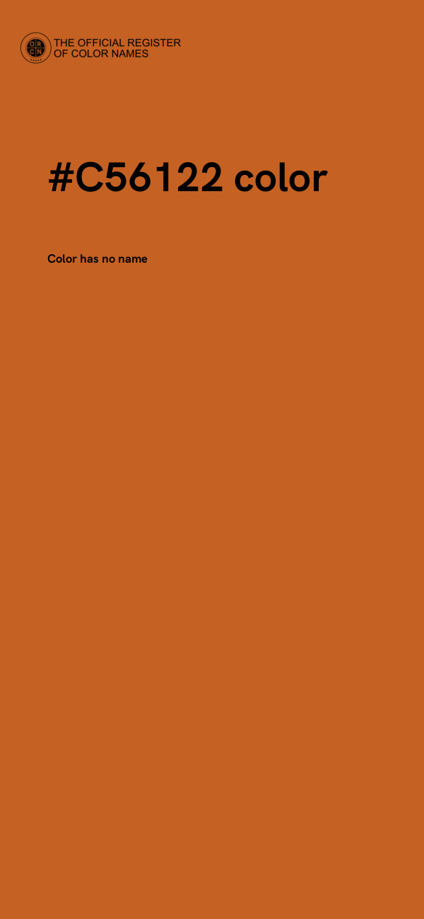 #C56122 color image