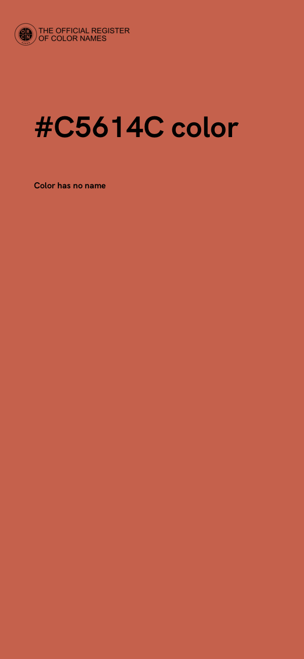 #C5614C color image