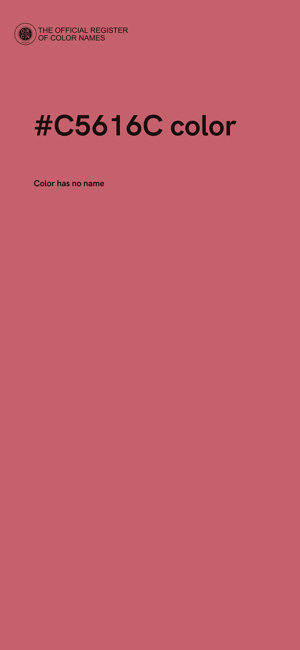 #C5616C color image