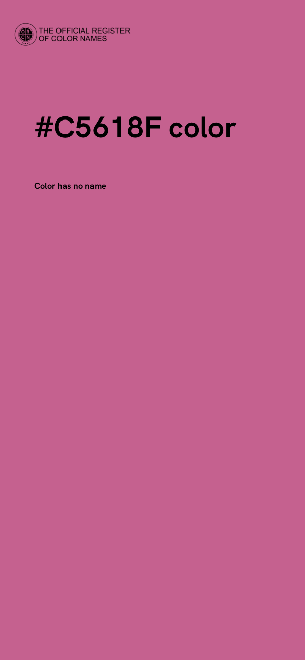 #C5618F color image