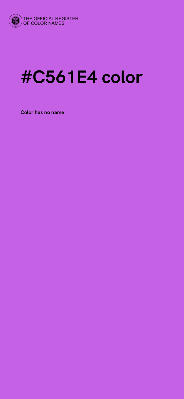 #C561E4 color image