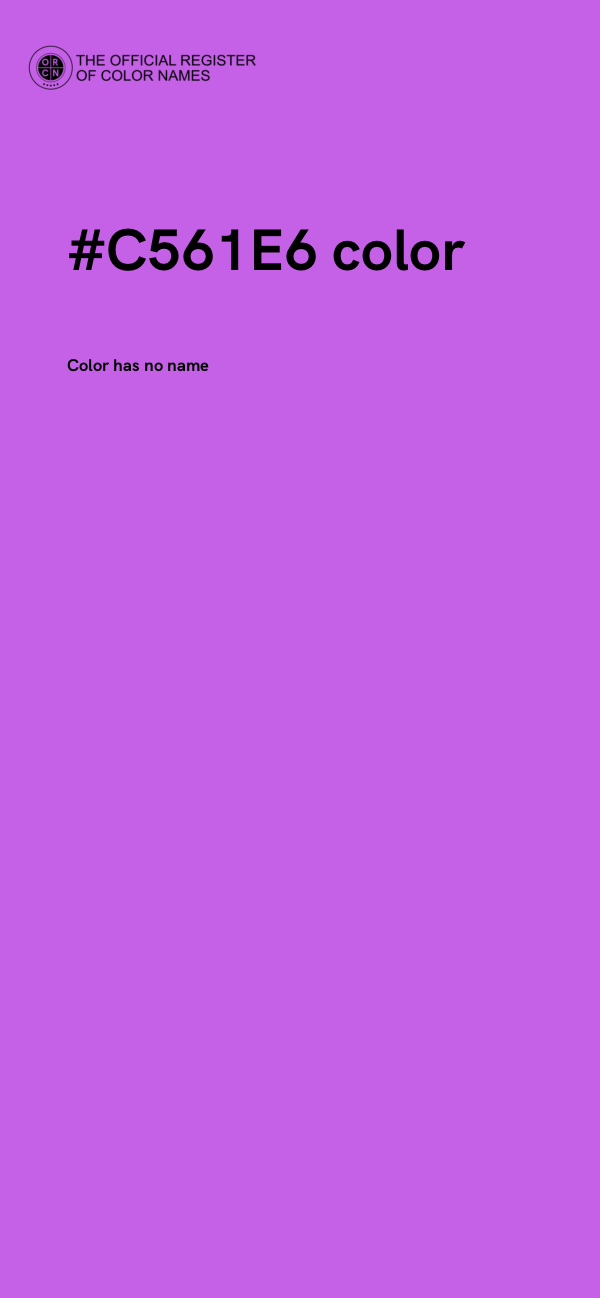 #C561E6 color image