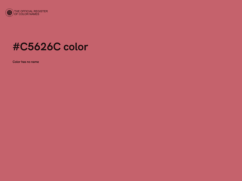 #C5626C color image