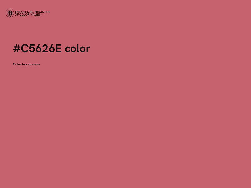 #C5626E color image