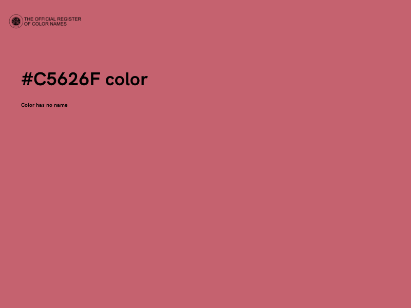 #C5626F color image