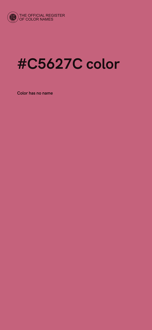 #C5627C color image