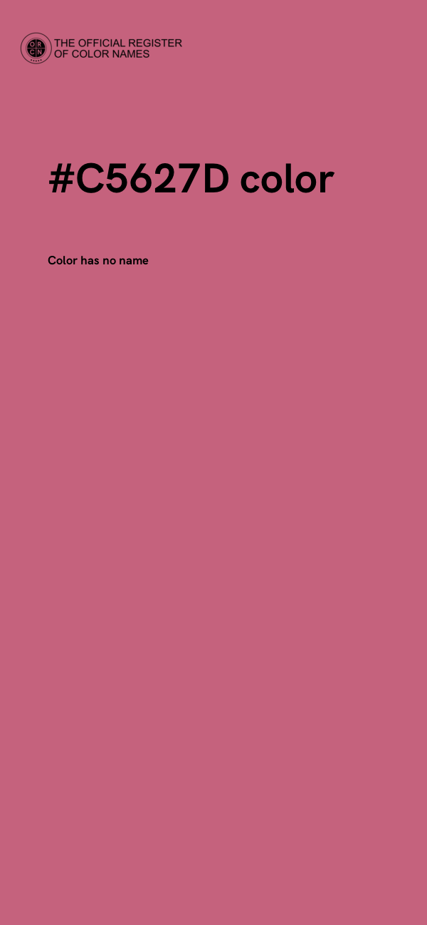 #C5627D color image