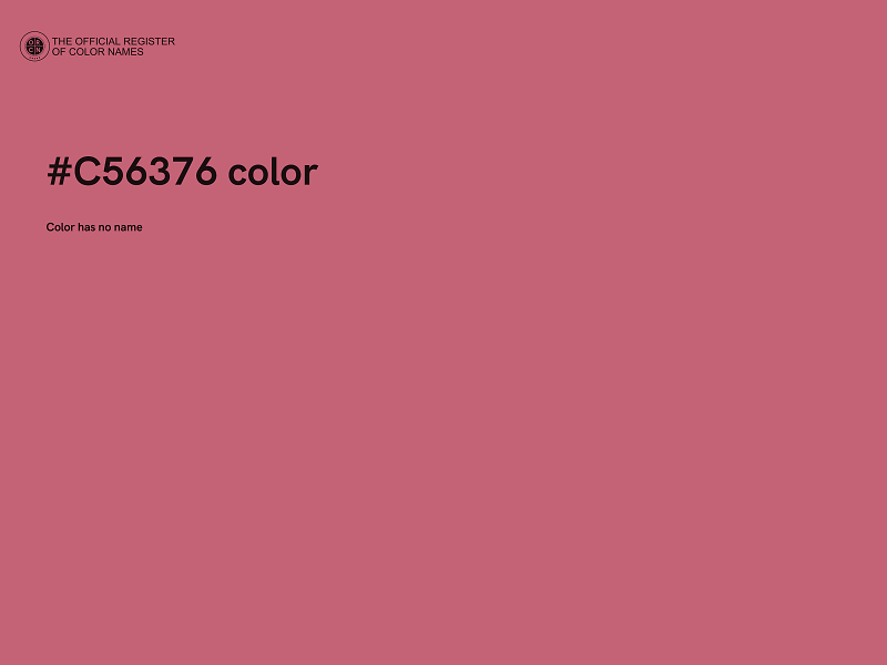 #C56376 color image