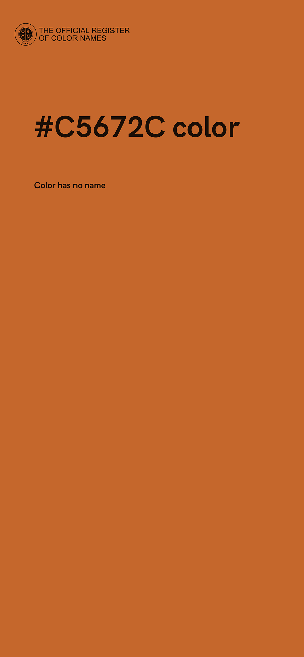 #C5672C color image
