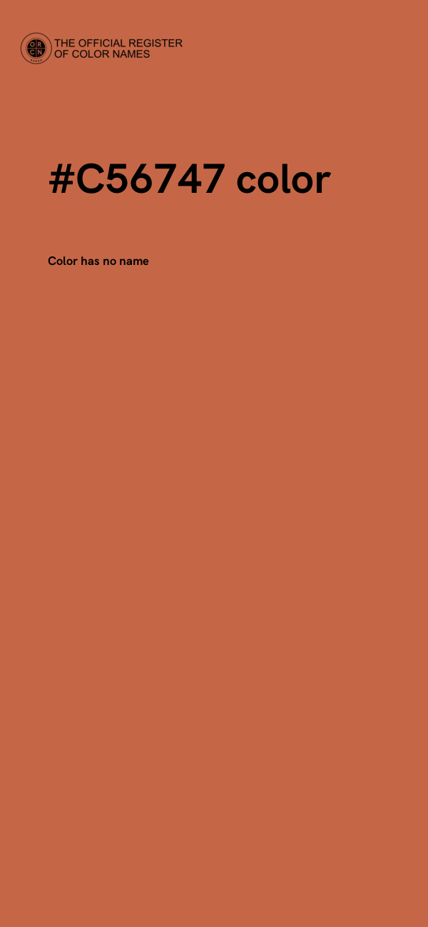 #C56747 color image
