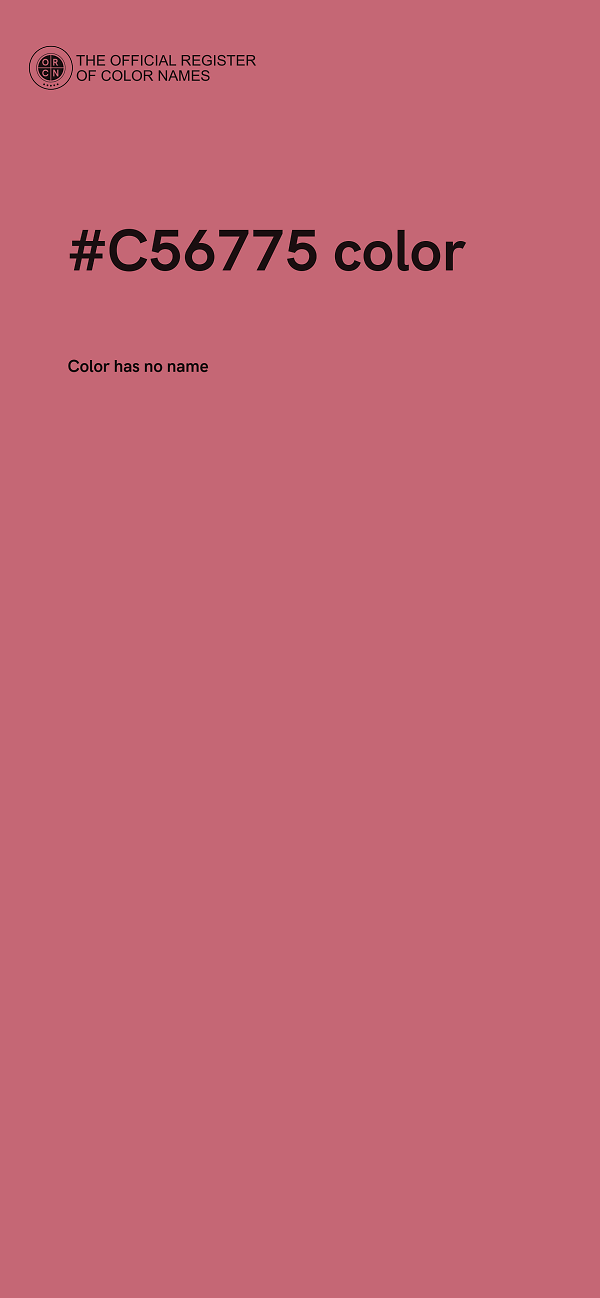 #C56775 color image