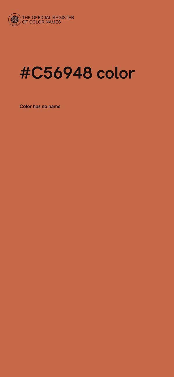 #C56948 color image