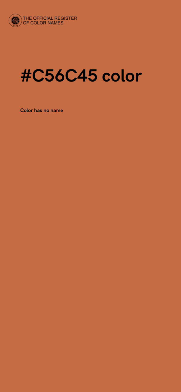 #C56C45 color image