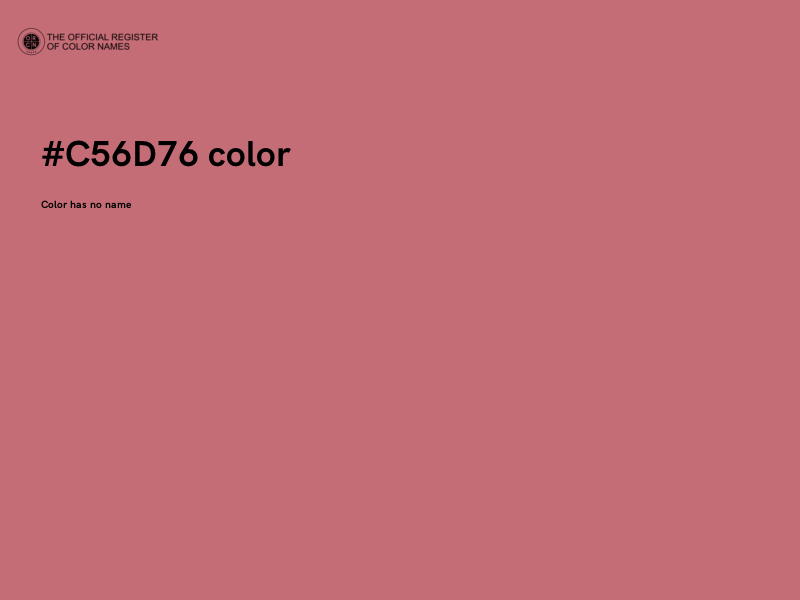 #C56D76 color image