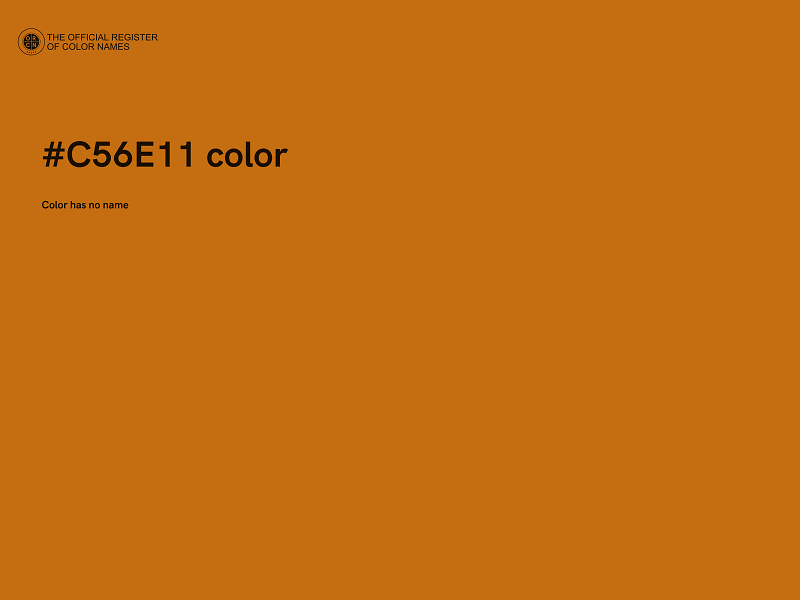 #C56E11 color image