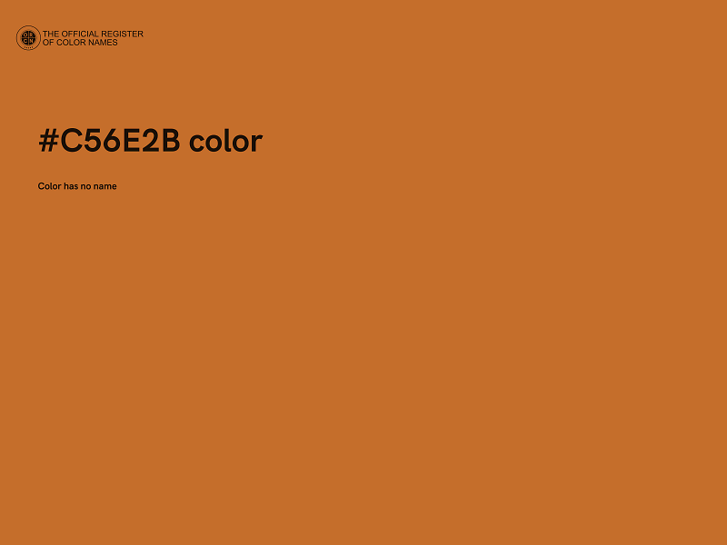 #C56E2B color image