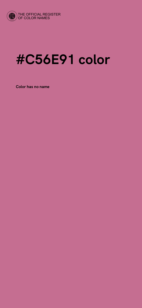 #C56E91 color image