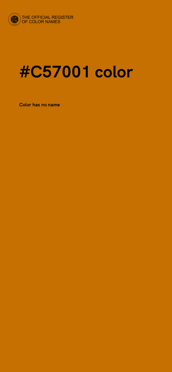 #C57001 color image