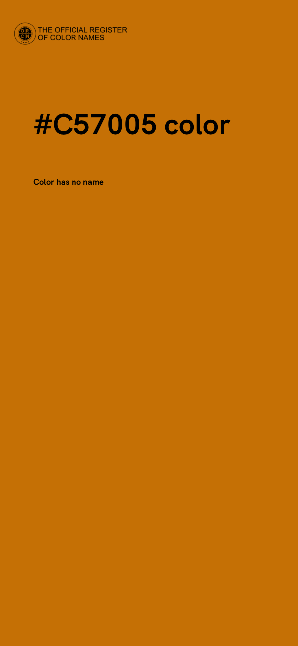 #C57005 color image
