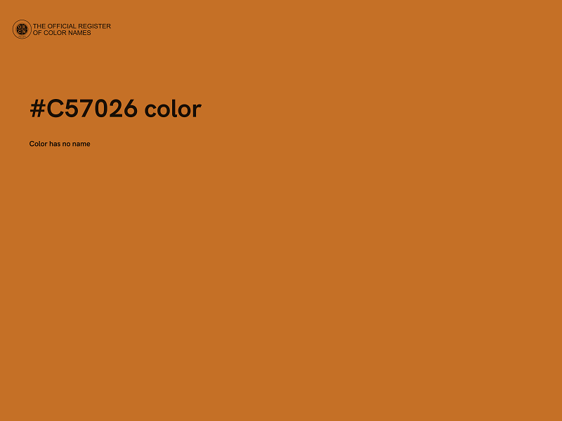 #C57026 color image