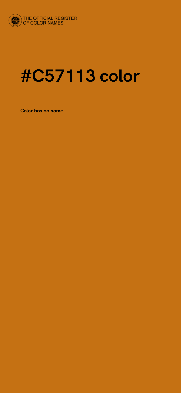#C57113 color image