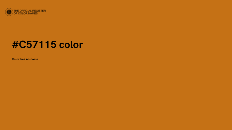 #C57115 color image