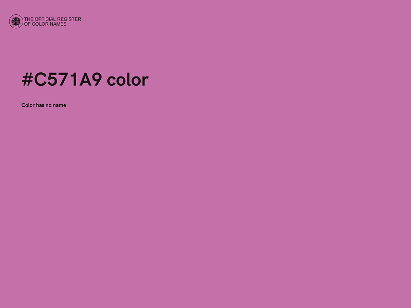 #C571A9 color image