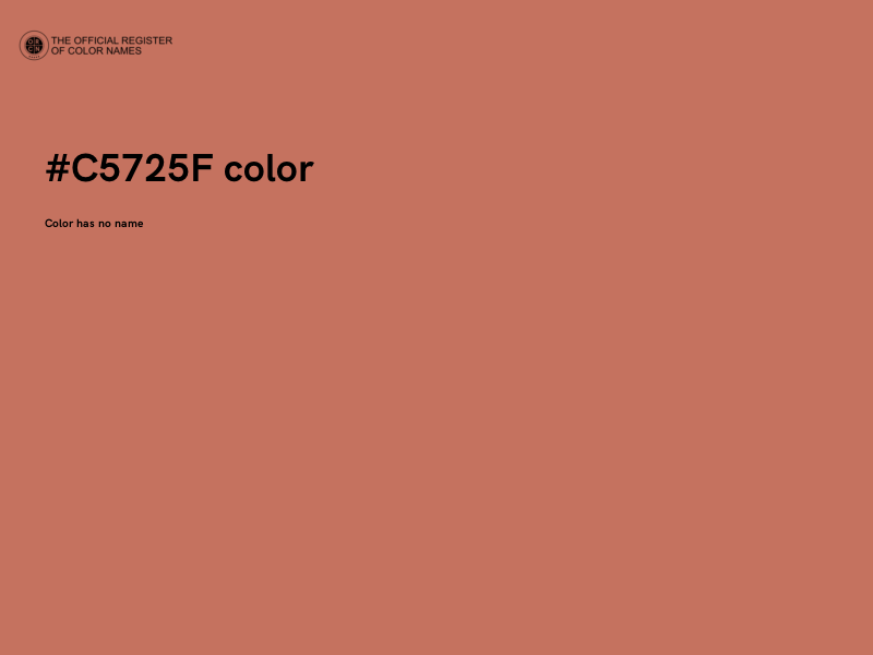 #C5725F color image