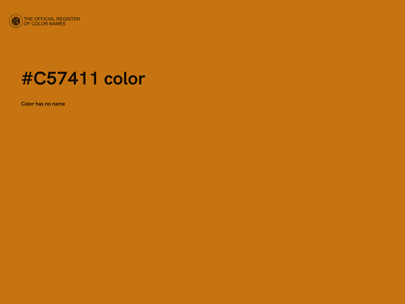 #C57411 color image