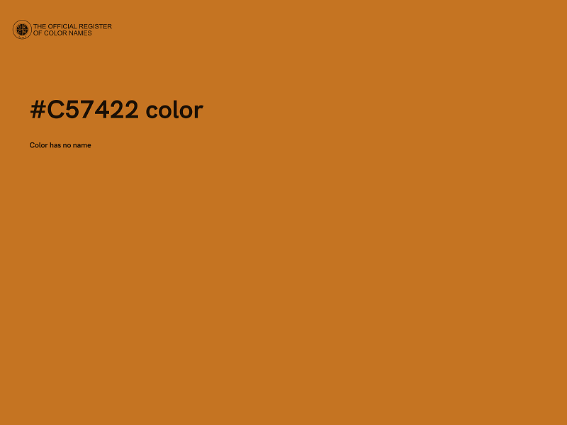 #C57422 color image